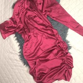 Shein 2xl, нова сатінова сукня на одне плече