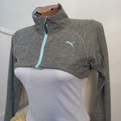 Puma коротка кофта з прорізями для пальців для занять спортом тренувань M-розмір