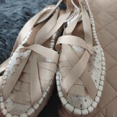 Asos design, uk4 37p неймовірні еспадрилья з білою прошлою на зав'язочках
