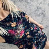 Платье цветочный принт