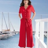 Жіночий комбінезон Esmara, розмір M 40/42 euro, червоний, з короткими рукавами
