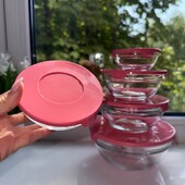 Стеклянный контейнер с крышкой диаметр 10.5см