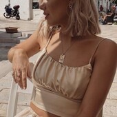 Эффектный жемчужный топ на брителях ❣️