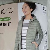 Esmara брендовая новая женская стёганая куртка с капюшоном цвет серый размер S M евро 38/40
