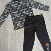 Primark хлопковый комплект реглан + спортивные штаны на мальчика 8/9 лет рост 134 см