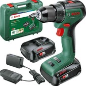 Акумуляторний безщітковий дриль-шурупокрут Bosch UniversalDrill 18V-60 з 2 акб 2 Ah і з/п, у кейсі

