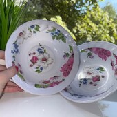 Набор меламиновых тарелок с цветами. Две штуки одним лотом