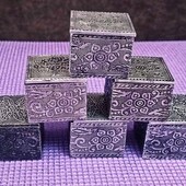 Мини-шкатулка стилизация старины с узором 5x5x4 см