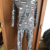 Пижама, комплект, костюм, 100% коттон. 11-12 р 152 см. M&S.