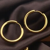 Круглі сережки- кільця з нержавіючої сталі 2,5см