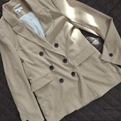 Topshop uk12 двобортний беж піджак