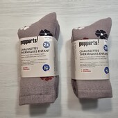 Пеппертс! Дуже теплі термо шкарпетки для дівчинки 35-38 або 39-42 розмір, 2 пари! Лот 12