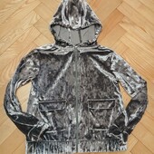 Кофта велюр на замку