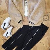 Бомбер теплий тедді zara 11-12,152см