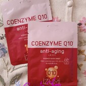 ஜ2 штஜ Тканинна маска для обличчя Izumi Q10 Essence Mask з коензимом 25 мл