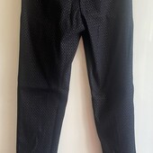 Чорні штани брюки з люрексом f&f 34 xs