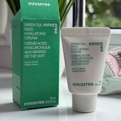innisfree green tea seed hyaluronic cream Крем для обличчя з екстрактом зеленого чаю новий оригінал