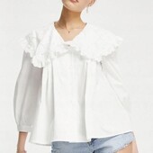 Стильна котонова сорочка з воротом, L XL