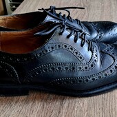 Zara 38.5/ 25см кожаные броги, мега качество!
