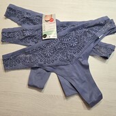 M&S! Мякі жіночі труси, стрінги з мереживом 16, 44 євро 50 наш, в лоті 3 шт! Лот 34