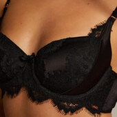 Арт.214 Бюстгальтер ліфчик жіночий атлас+мереживо від hunkemoller.