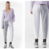 Двоколірні джинси МОМ з високою посадкою 36євр.