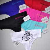 Лот 1 шт. Трусики стрінги Greenice безшовні широкий пояс