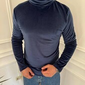 Теплый гольф унисекс не кашлатятся,велюр на плюше