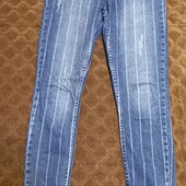 Повний розпродаж!!! Полосаті джинси р.27