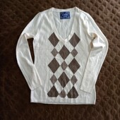 Повний розпродаж!!! Светр з принтом аргайл. Сток