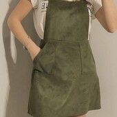 Повний розпродаж!!! Сарафан/ сукня/сукня замшева р.8