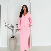 Спідниця міді, топ, та кардиган