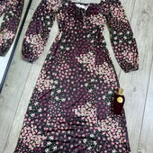 Вау! Шикарна сукня у квіти спереду завьязка бант