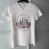Білосніжна футболка lux cruise