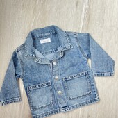 Primark.Джинсова курточка для малечі 74см (6-9 м)