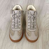 Clarks брендовые деми ботиночки натуральная кожа + замша размер 31