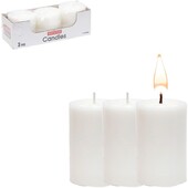 Набір 3 шт. Інтер'єрних свічок D50xH50 мм. парафін. стильний декор!