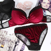 Красивые комплекты пуш ап велюр 75,80,85 В