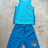 Спортивний костюм майка та шорти на хлопчика Active Loowey Tunes 134/140 – 8-10 років, нова