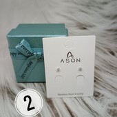 Сережки Stainless Steel нержавіюча сталь 2мм