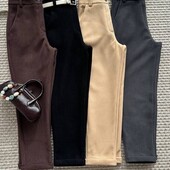 Вельветові штани на флісі