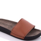 Шлепки из натуральной кожи! 39р - 24,5см