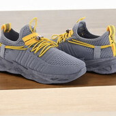 Легкие кроссовки сетка 36,37,38,39р сер-желт