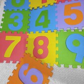 Eva килим пазл цифри 10 шт