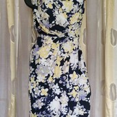 Розпродаж! трикотажна сукня с эффектом запаха