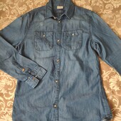 Стильна джинсова сорочка H&M на 13-14р. (164)