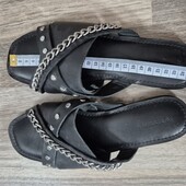 Натуральна шкіра брендові босоніжки шльопанці