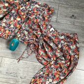 Розпродаж магазину! Бомбічна блуза перед жатка бант гарні квіти