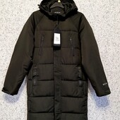 Зимова чоловіча куртка подовжена розмір 4ХЛ фото реал