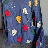 стильный свитшот, кофта 65 см рог,до 75 тянется